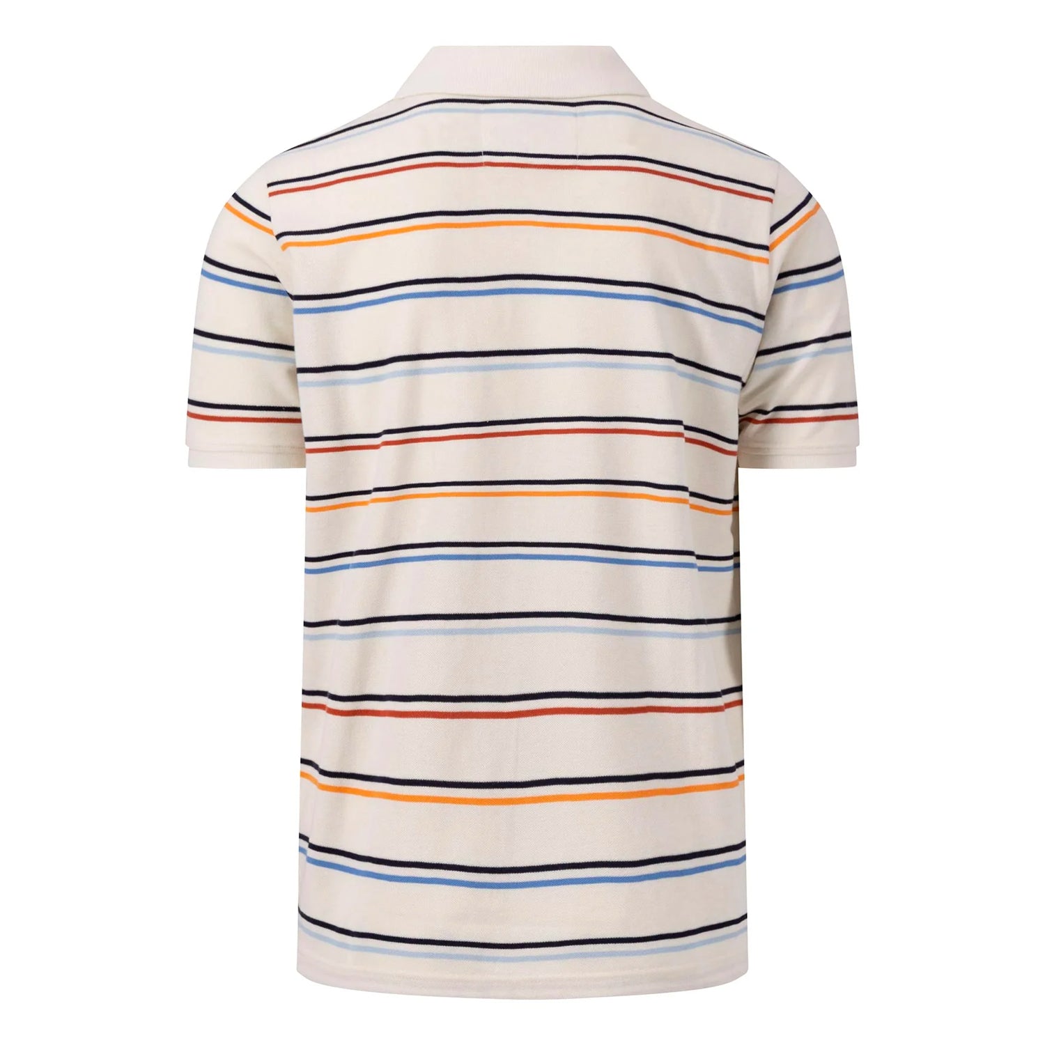 Fynch-Hatton Men's Off White Stripe Polo Shirt
