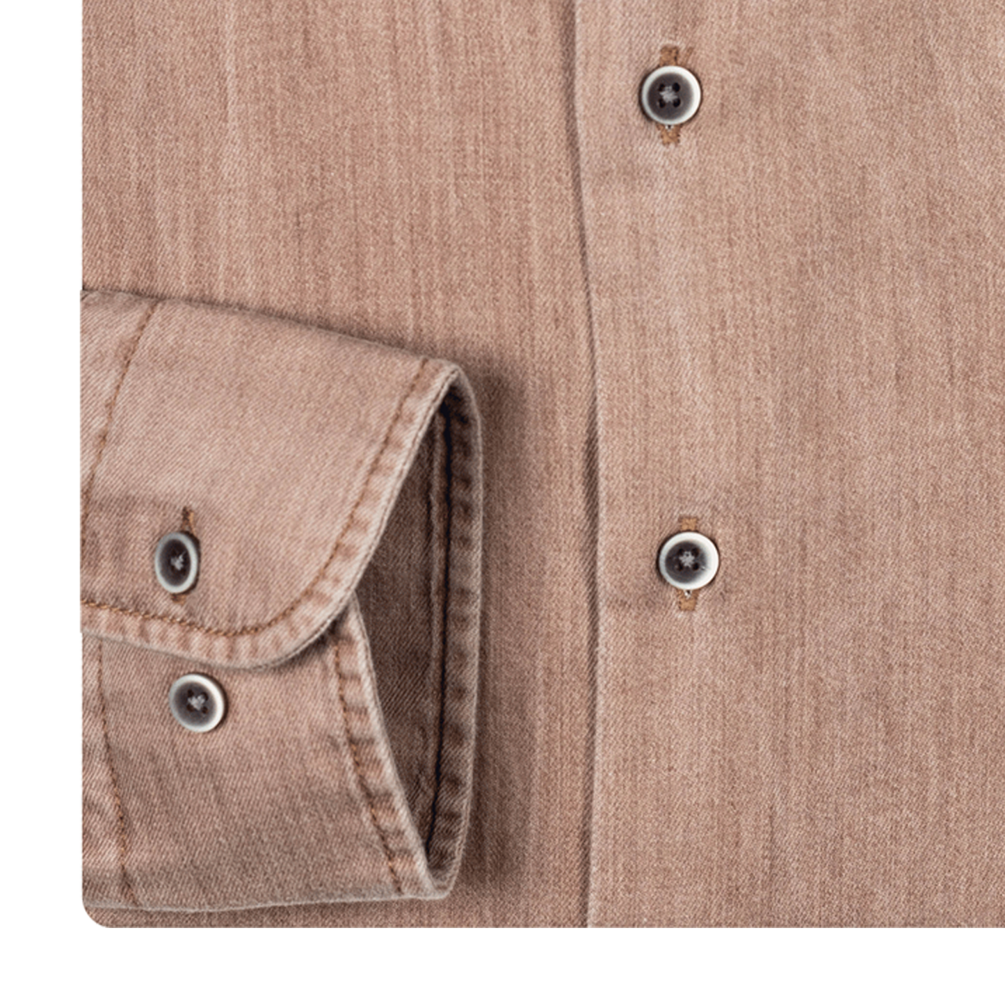 Giordano Men's Long Sleeve Tan Wash Shirt