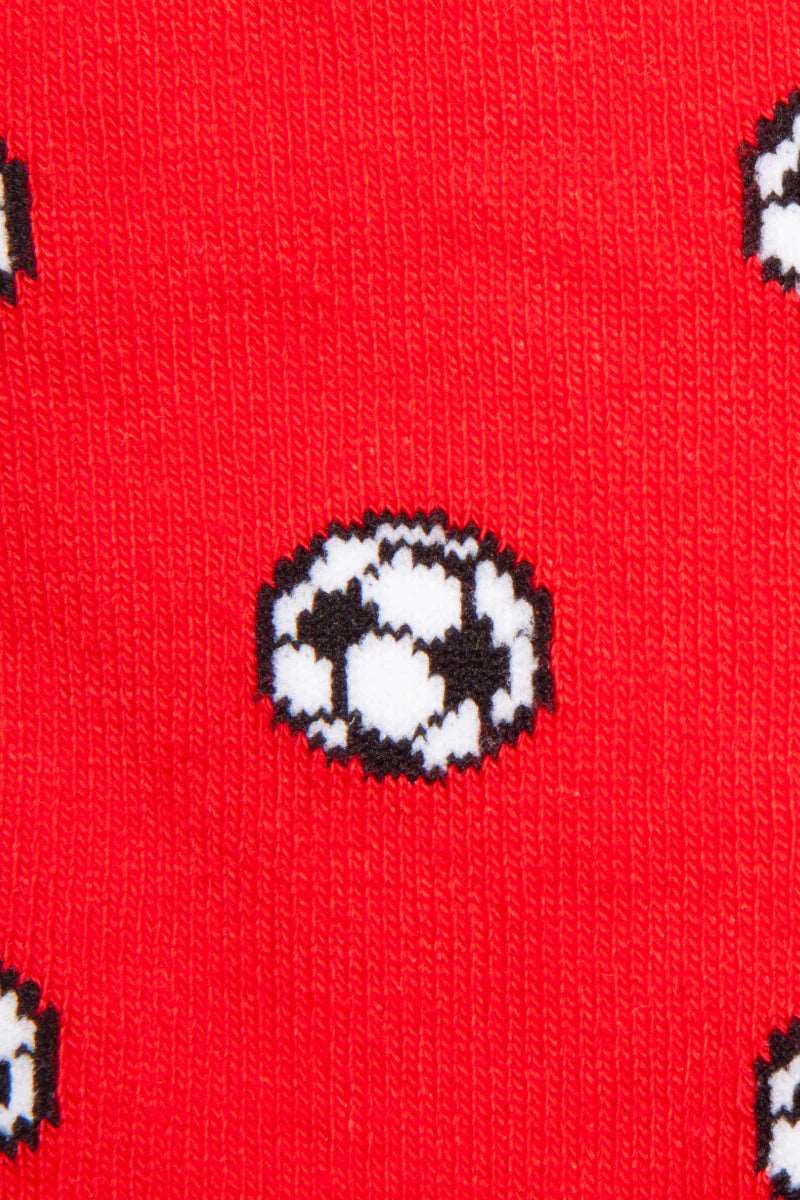 Red Football Bamboo Socks