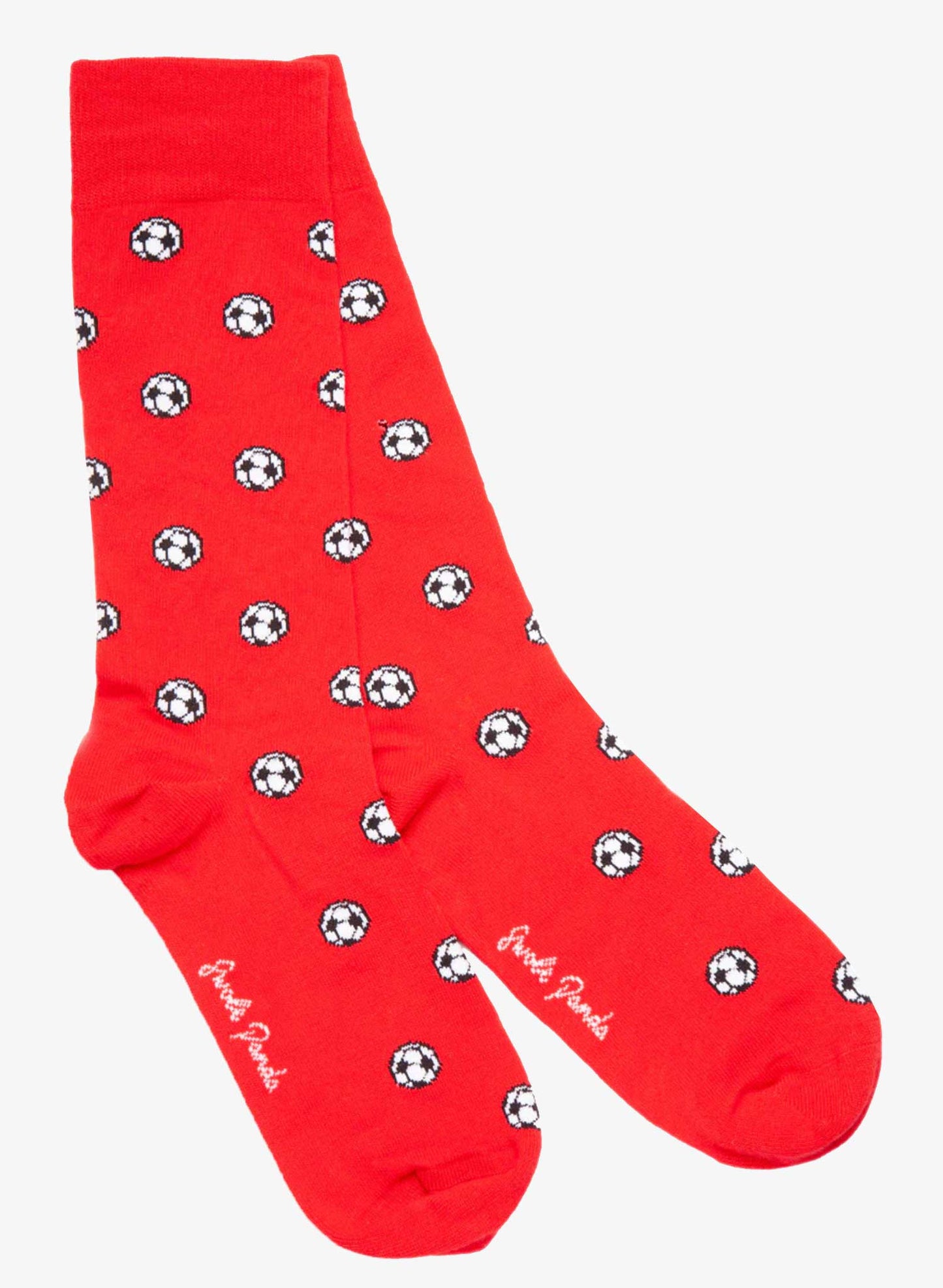 Red Football Bamboo Socks