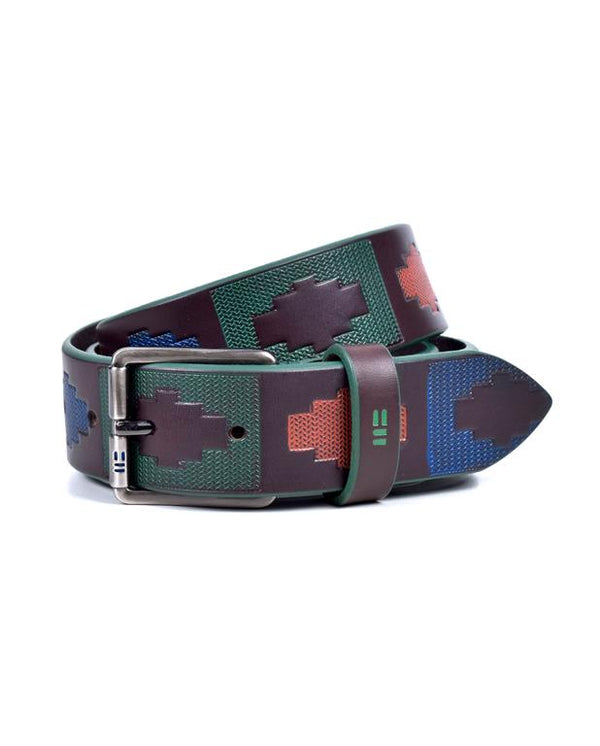 Miguel Bellido Genuine Leather Motif Belt