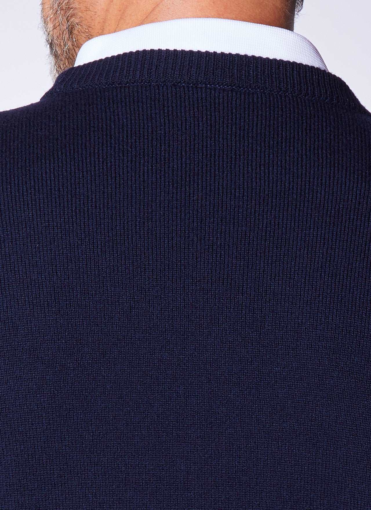 Slaith Merino Crew Neck Knitwear Navy