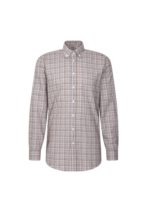 Seidensticker Men's Regular Fit Check Flannel Shirt