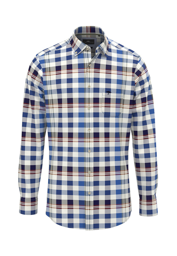 Fynch Hatton Modern Check Mix Shirt