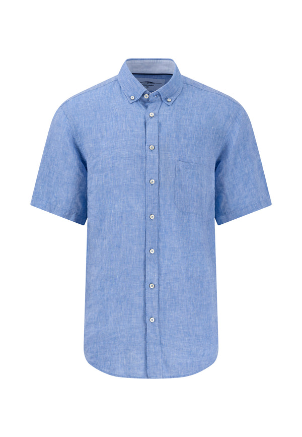 Fynch Hatton Premium Linen Short Sleeve Shirt
