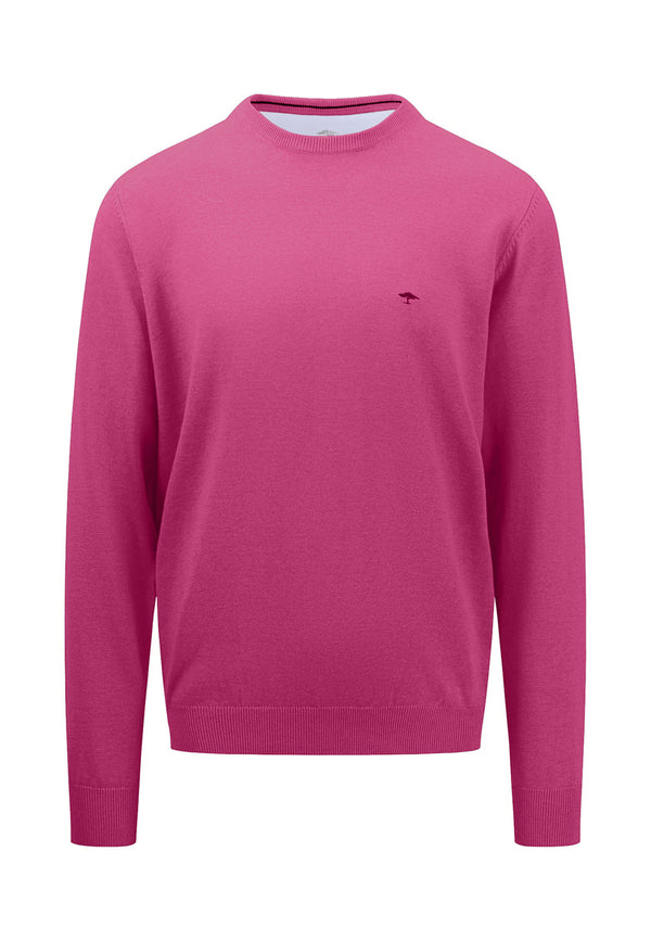 Fynch Hatton Superfine Cotton O-Neck Jumper