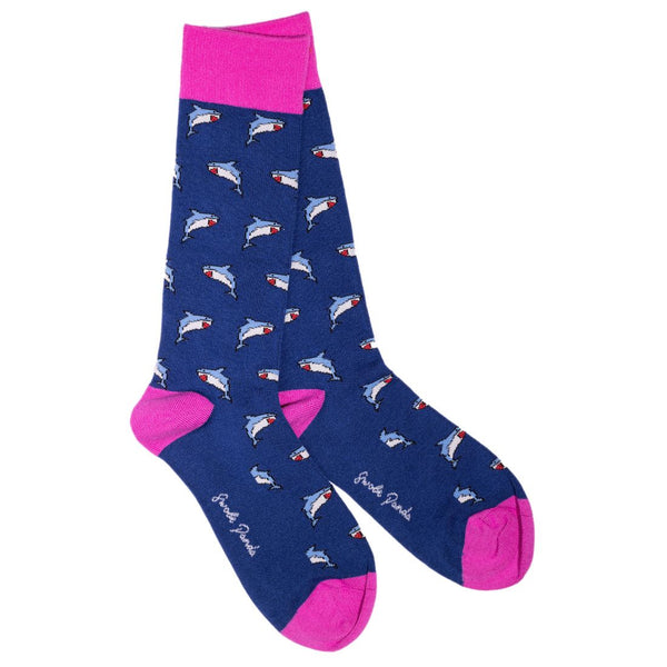 Swole Panda Shark Bamboo Socks