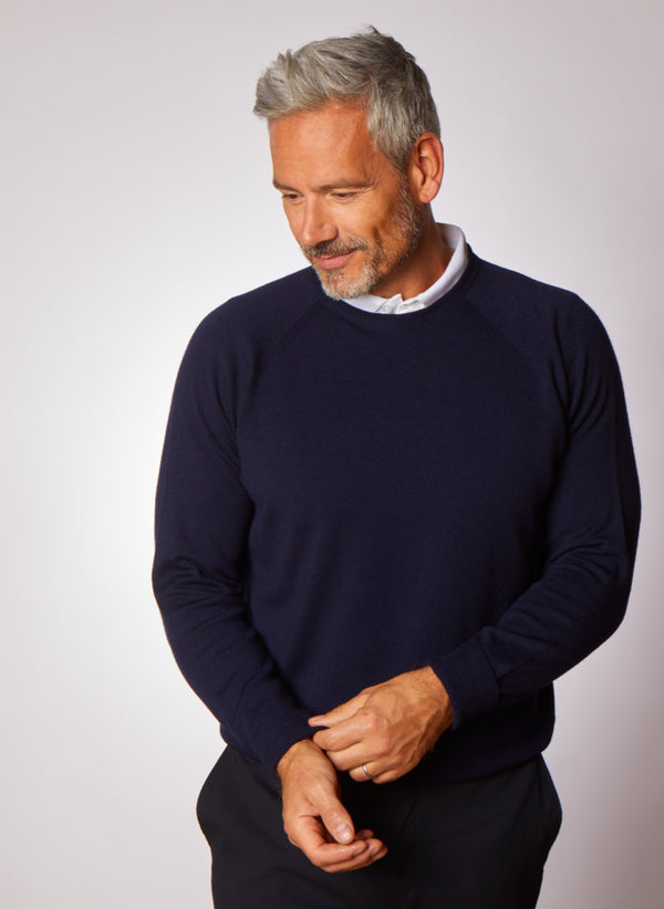 Men's Merino Wool Crew Neck Jumper