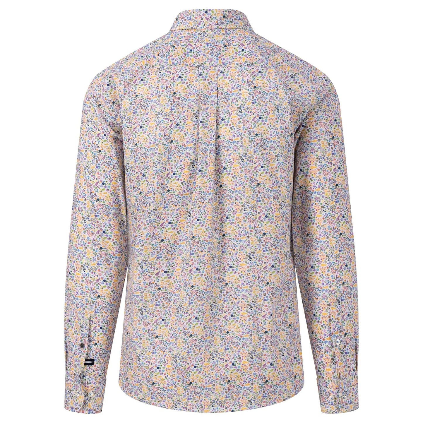 Fynch-Hatton Casual Fit Shirt Floral Print Dusty Lavender