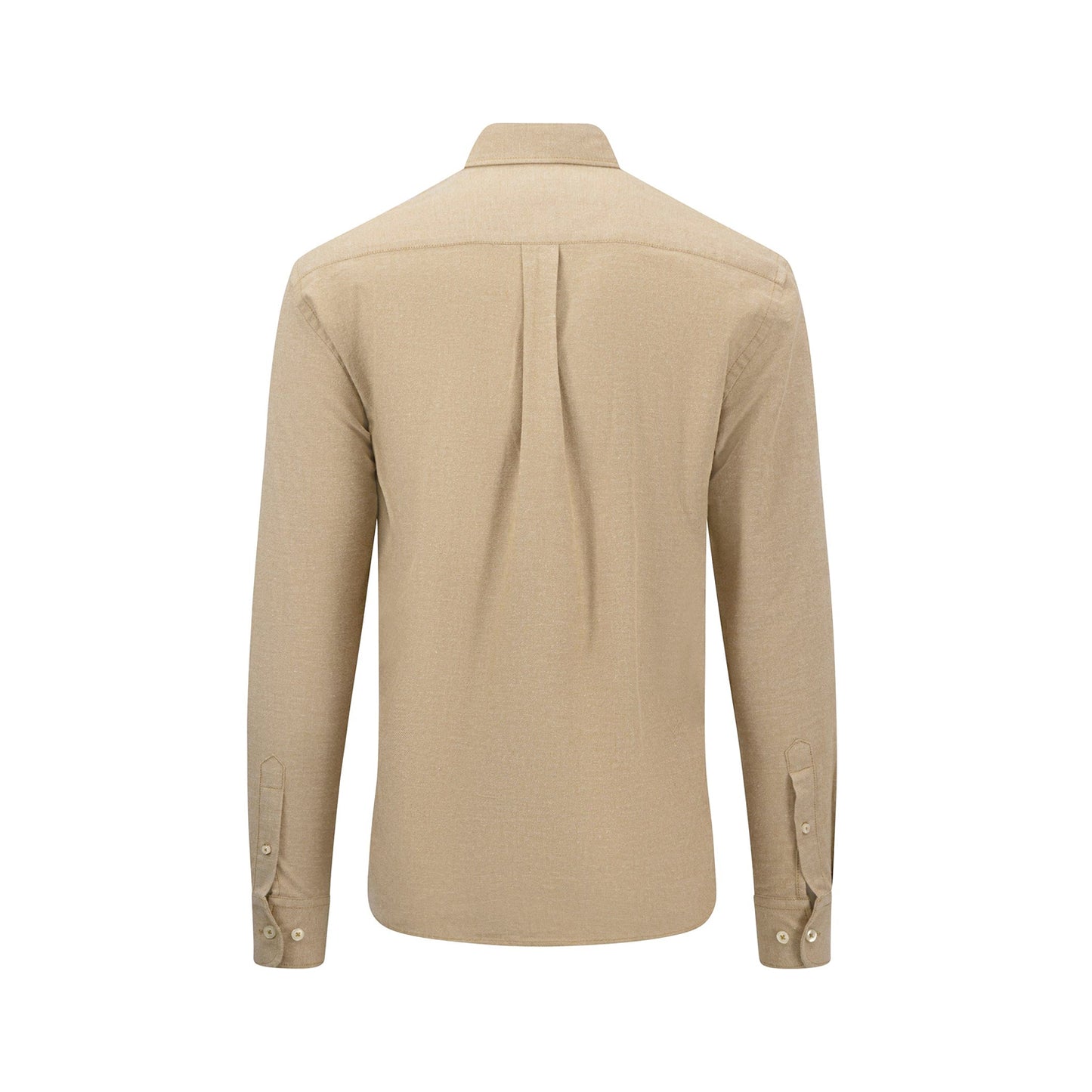 Fynch-Hatton Camel Men's Plain Flannel Shirt