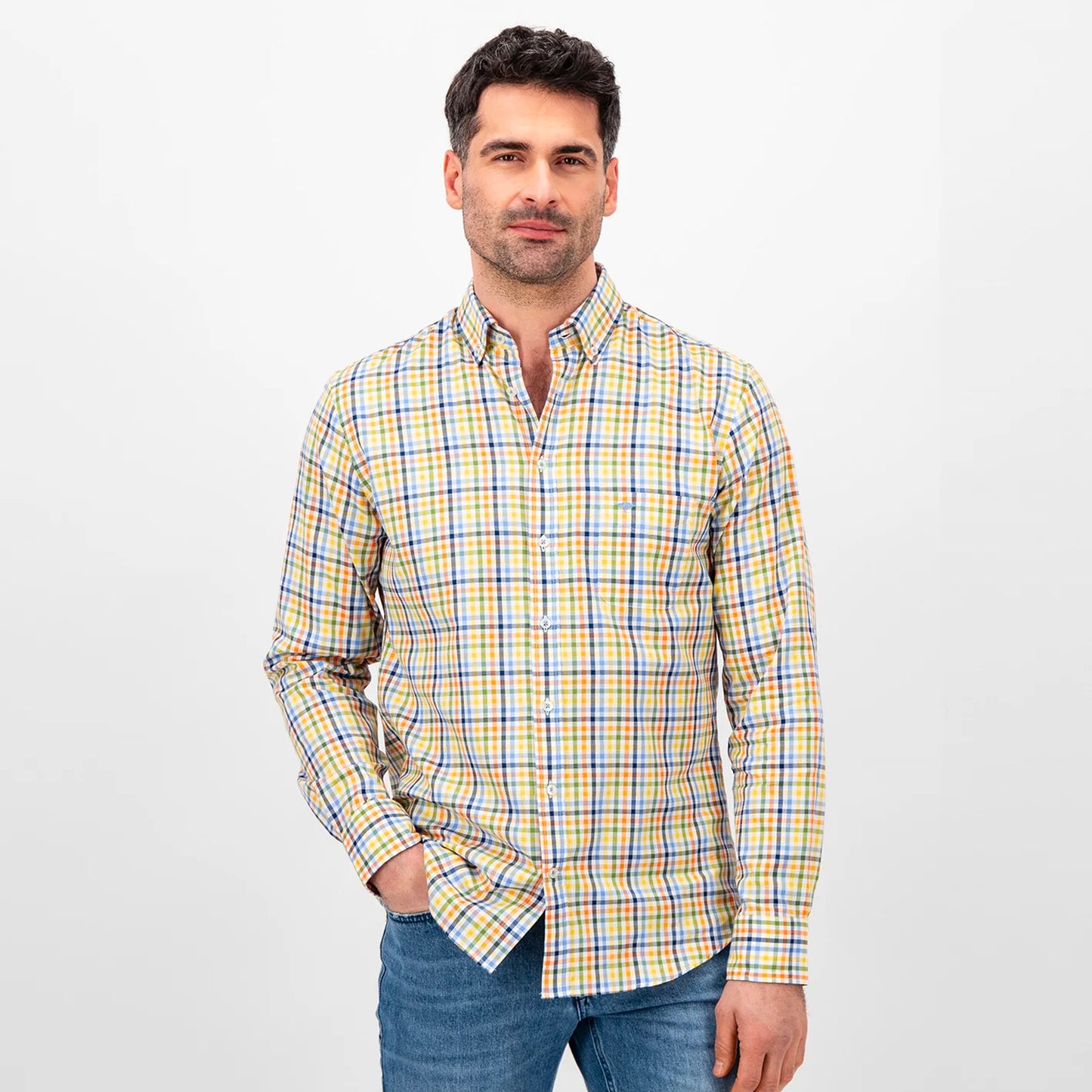 Fynch-Hatton Casual Fit Shirt Check Print