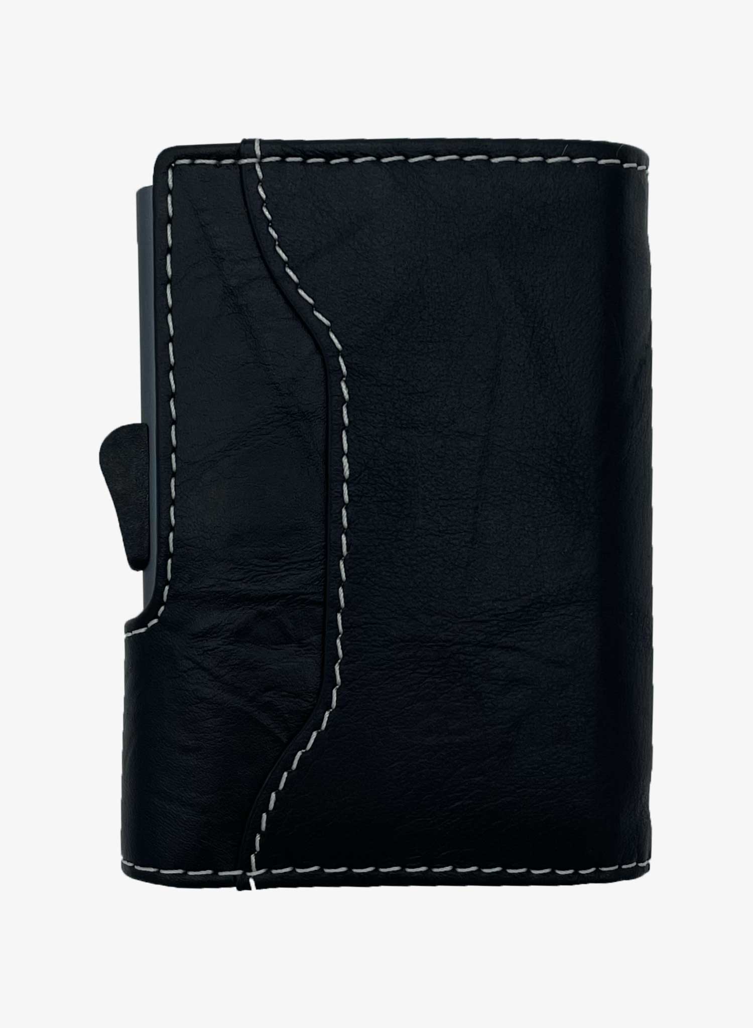 C-Secure Men's Leather Wallet with RFID protection Black Nero Front