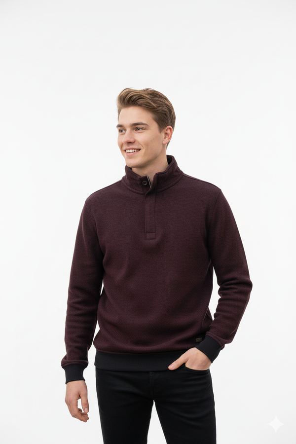 Baileys Solid Colour Sweatshirt 1/2 Zip