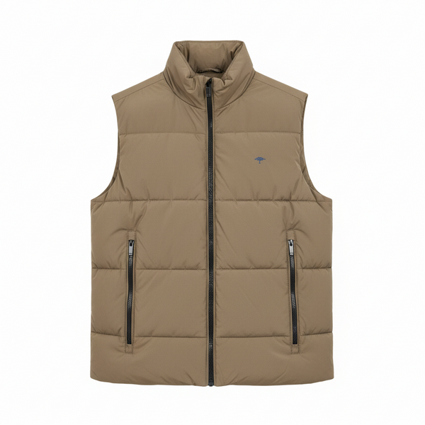 Fynch-Hatton Men's Quilted Puffer Gilet in Olive Green