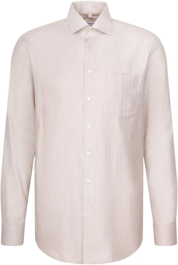 Seidensticker Men's Regular Fit Herringbone Flannel Shirt