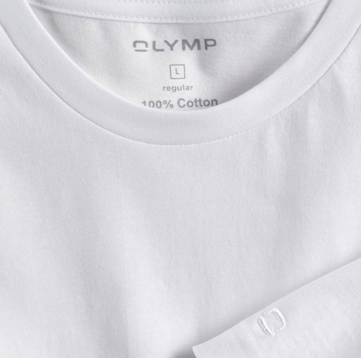 olymp mens white t shirts single close up