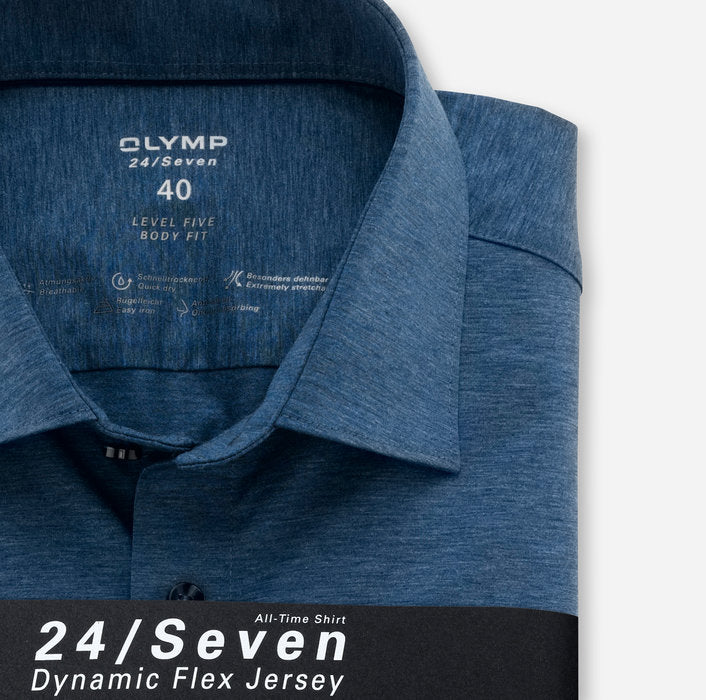Olymp 24/Seven All-Time Long Sleeve Shirt Blue Marl