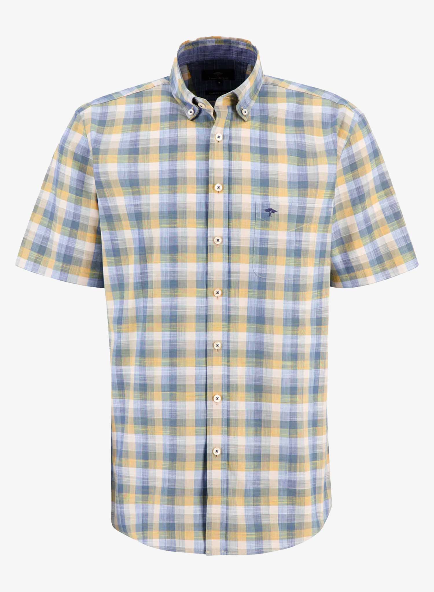 Fynch-Hatton Supersoft Cotton Sort Sleeve Shirt Soft Sun Front
