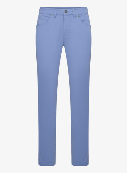 Gardeur Cottonflex Light Weight Twill Trousers Light Blue